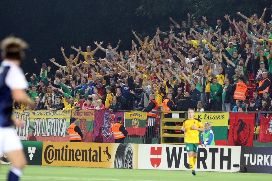 Pasaulio futbolo čempionato atranka: Škotija sutriuškino Lietuvą