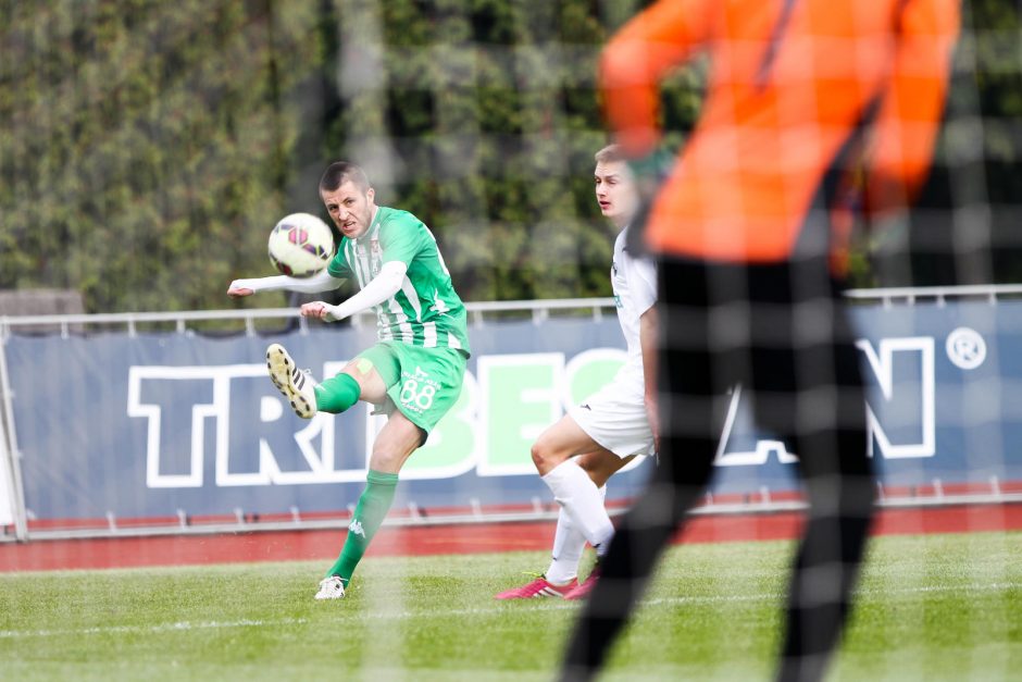 Įvarčių lietuje Kaune „Žalgiris“ ketvirtą kartą nugalėjo „Spyrį“