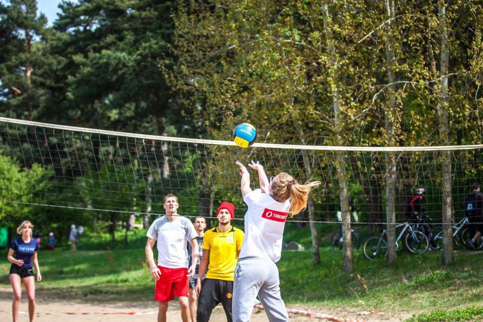 Panemunės šilą okupavo sportuojantis jaunimas