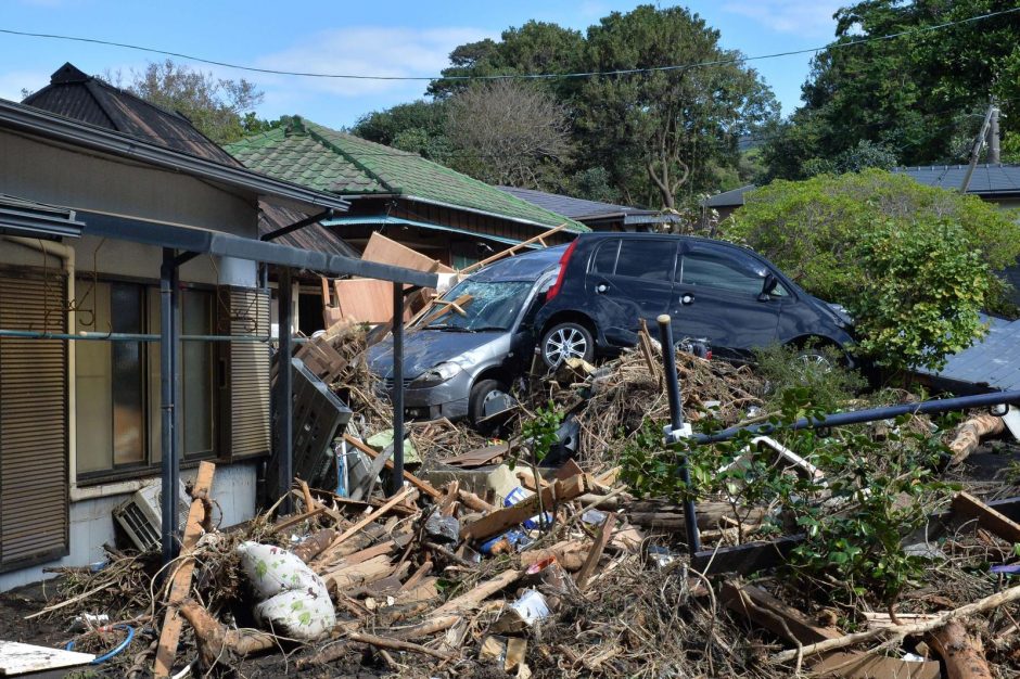Taifūnas Japonijoje pridarė daug žalos