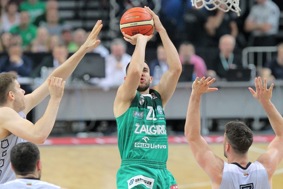 LKL finalas: „Žalgiris“ įveikė „Lietuvos rytą“ ir serijoje pirmauja 2:1