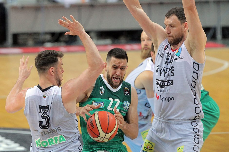 LKL finalas: „Žalgiris“ įveikė „Lietuvos rytą“ ir serijoje pirmauja 2:1