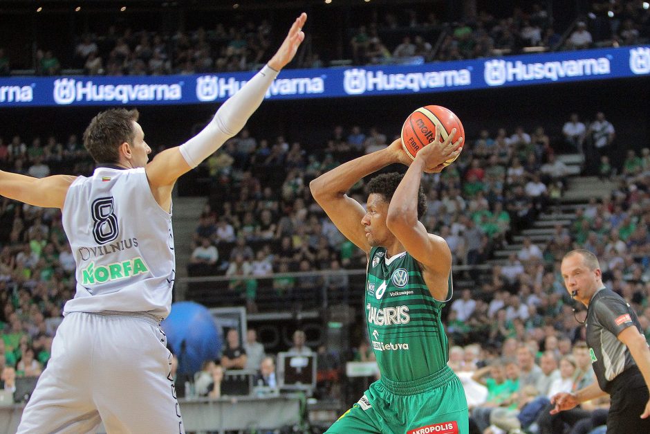 LKL finalas: „Žalgiris“ įveikė „Lietuvos rytą“ ir serijoje pirmauja 2:1