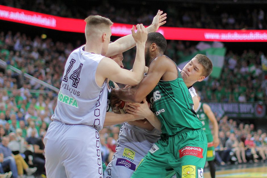 LKL finalas: „Žalgiris“ įveikė „Lietuvos rytą“ ir serijoje pirmauja 2:1