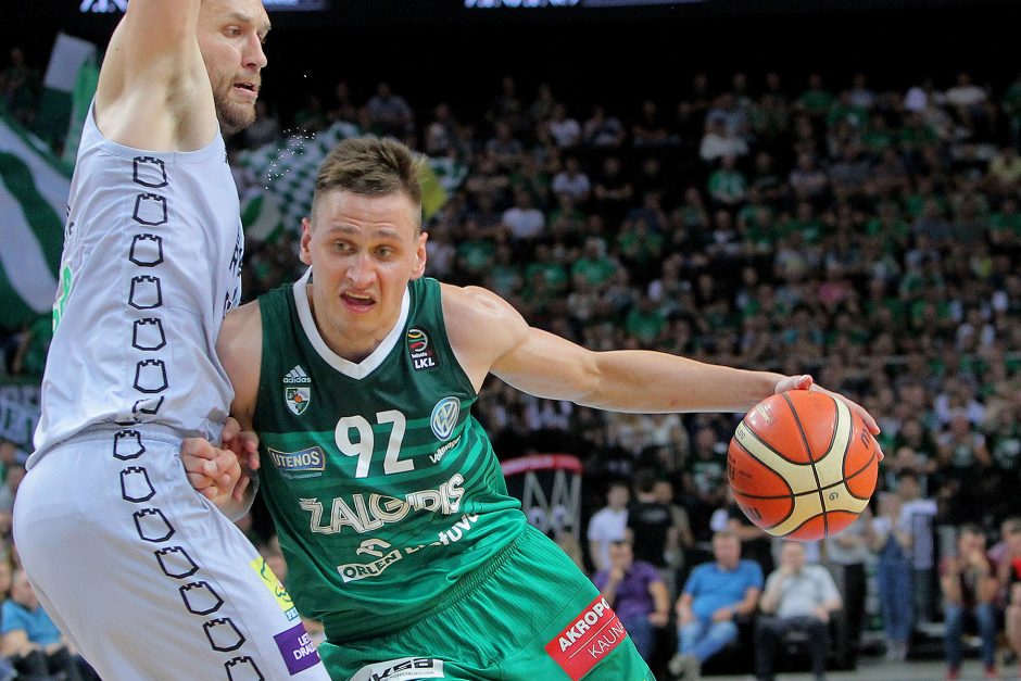 LKL finalas: „Žalgiris“ įveikė „Lietuvos rytą“ ir serijoje pirmauja 2:1