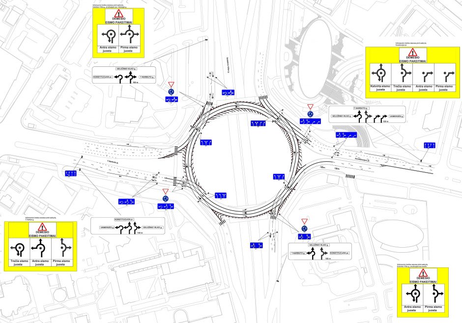 Vienoje centrinių sostinės žiedinių sankryžų – aiškesnis ženklinimas