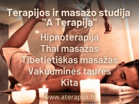 Skelbimas - Terapijos ir masažo paslaugos Vilniuje