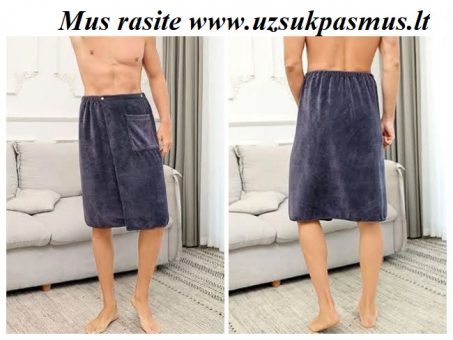 Skelbimas - Pirties-saunos rankšluostis su kišene vyrams