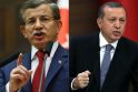 Ahmetas Davutoglu ir Recepas Tayyipas Erdoganas