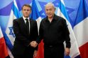 Emmanuelis Macronas ir Benjaminas Netanyahu