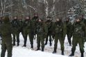 Panevėžyje į Kosovą išlydimas lietuvių karių būrys