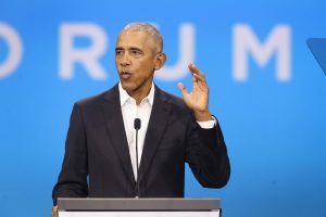 B. Obama parėmė K. Harris kandidatūrą į JAV prezidentus