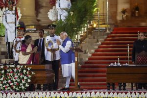 Naujai kadencijai prisaikdintas Indijos premjeras N. Modi