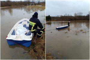 Ugniagesiai pasirengę reaguoti į vandens lygio pakilimą Vakarų Lietuvoje