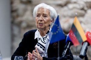 Lagarde prabilo apie ECB scenarijų, kuris nulems palūkanų normas 