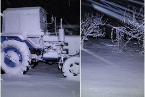 Kai kur Lietuvoje dangus maišosi su žeme, eismo sąlygos – sudėtingos