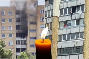 Šiurpus gaisras Šiauliuose: iš devinto aukšto iššokusi mergina ligoninėje mirė