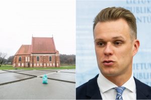 G. Landsbergis apie betono luitus prie Zapyškio bažnyčios: paminklas idiotizmui