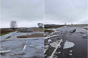 Potvyniui nuplovus naujai rekonstruotą kelią, vertins atliktų darbų kokybę