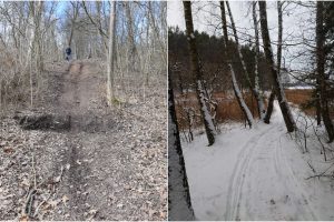 Kauno marių pakrantėje – keturračių pėdsakai: gali laukti baudos