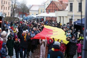 Eitynėse – 77 metrų Klaipėdos vėliava