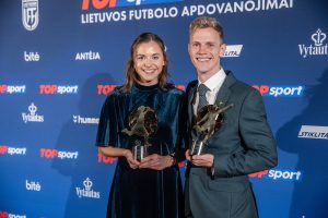 Kaune surengta 2023-ųjų TOPsport Lietuvos futbolo apdovanojimų šventinė ceremonija