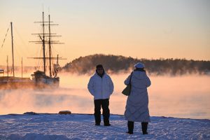 Norvegijoje naktį spaudė 43,5 laipsnio šaltis