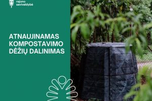 Vilniaus rajone atnaujinamas kompostavimo dėžių dalinimas