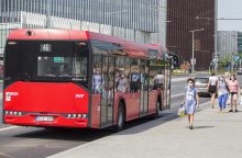 Vilniaus Užupyje važinėsiantį autobusą be vairuotojo nuomos Suomijos įmonė