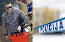 Vilniaus pareigūnai turi klausimų šiam vyrui – iš parduotuvės dingo prekių už daugiau nei 300 eurų