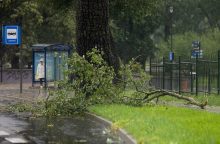 Dėl Lietuvą siaubiančios audros numatomi Vilniaus viešojo transporto vėlavimai