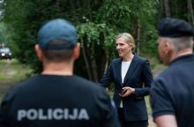 Ministrė su policijos komisarais aptars finansavimą, priemones krūviui mažinti