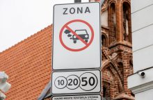 Dėl mažos taršos zonos automobilių srautas Kauno senamiestyje ženkliai sumažėjo 